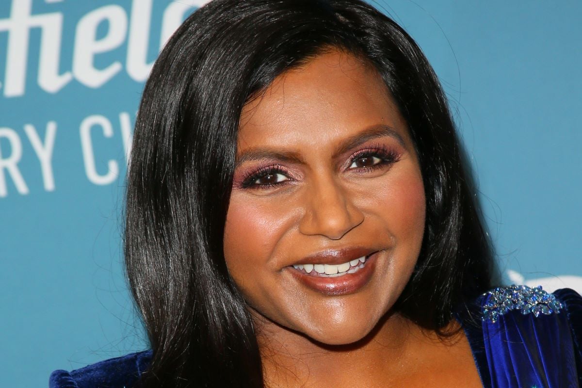 Close up of Mindy Kaling smiling