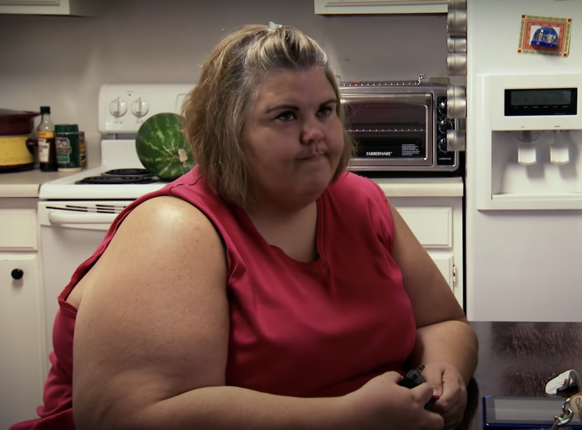 Zsalynn Whitworth frowns while while filming 'My 600-lb Life'