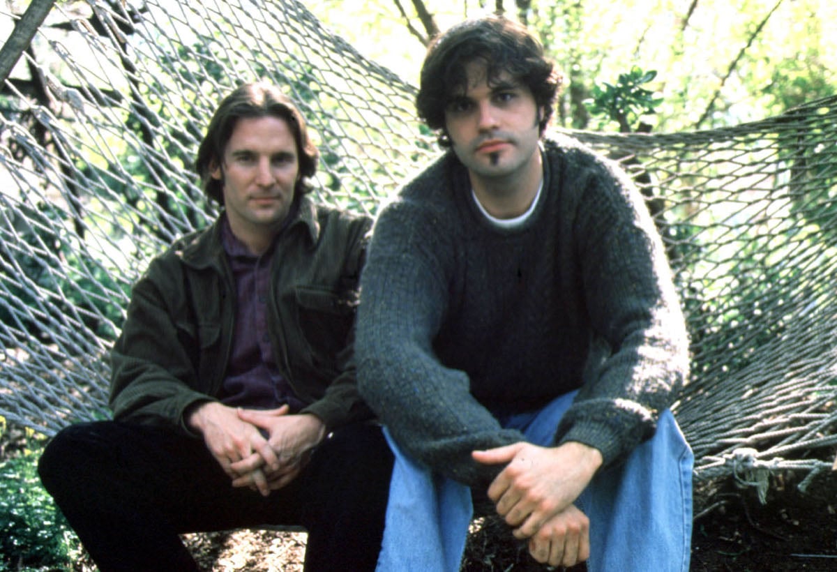 Daniel Myrick and Eduardo Sanchez of 'The Blair Witch Project' in an outdoor photo