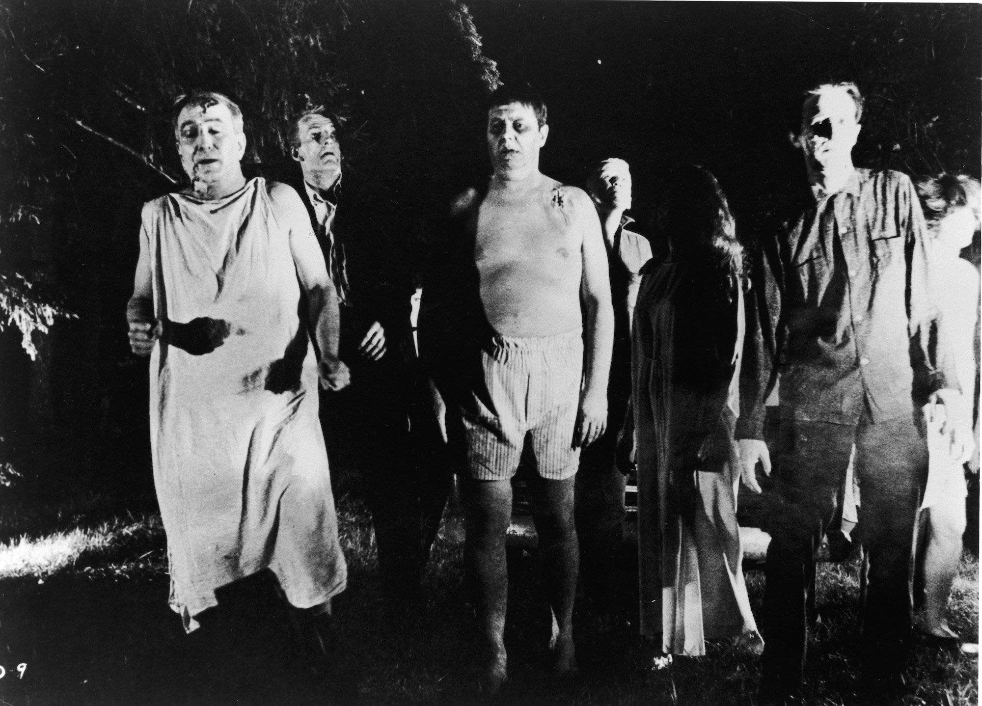 'Night of the Living Dead' zombies walk out of the cemetery