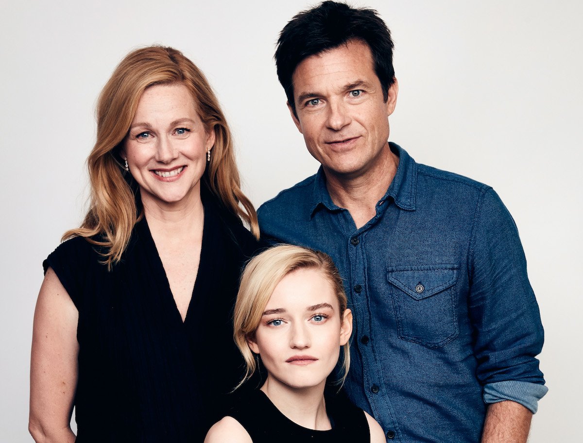 Laura Linney, Jason Bateman, and Julia Garner of 'Ozark' pose for a portrait in promotion of the show