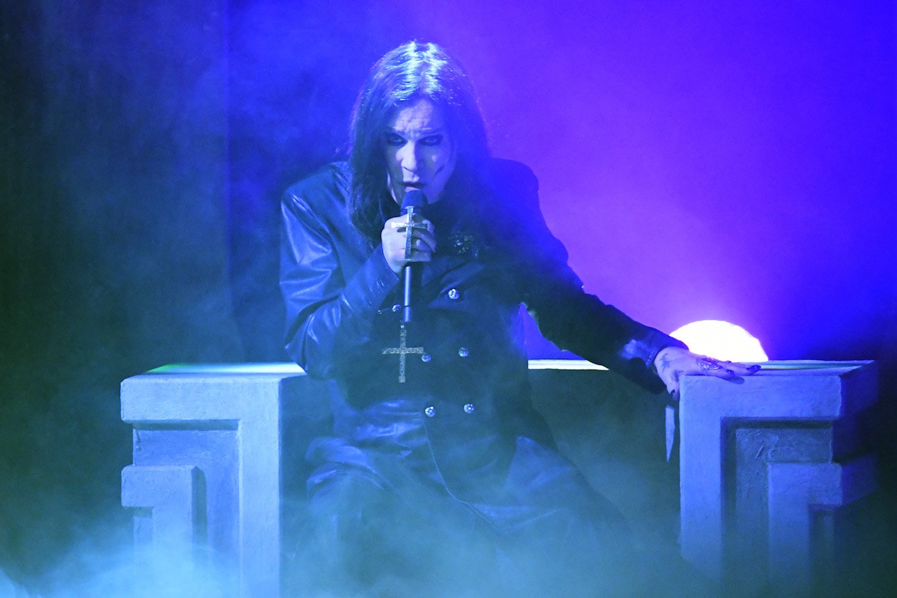 Ozzy Osbourne performing at the American Music Awards in 2019.