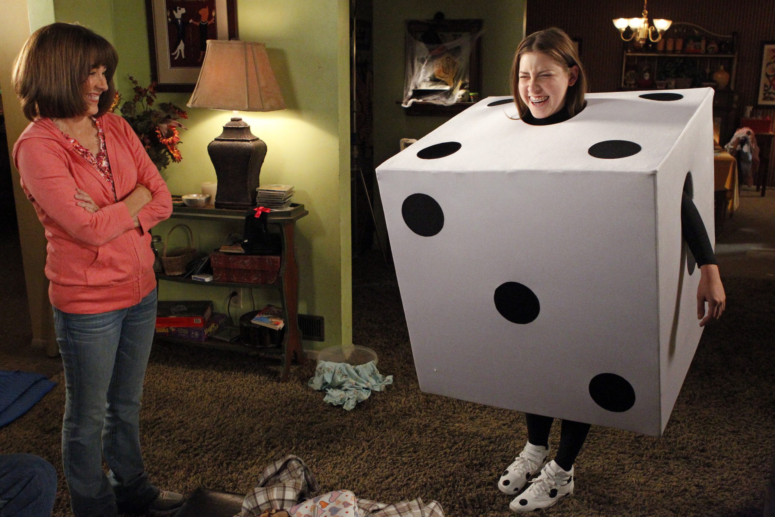 Patricia Heaton, left, with 'The Middle' co-star Eden Sher in a Halloween episode of the ABC series.