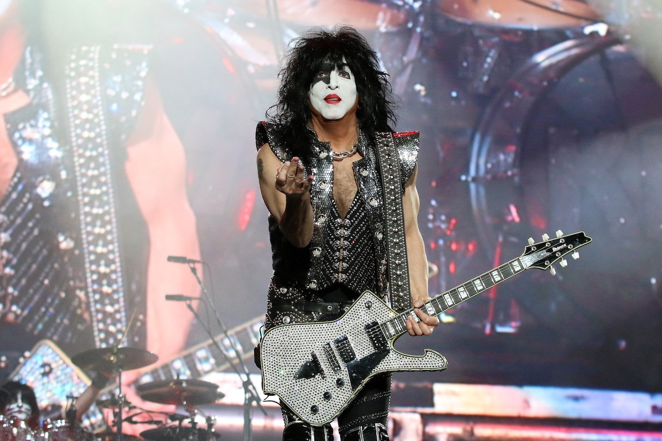 Paul Stanley performing with Kiss at the Domination Festival in 2019.