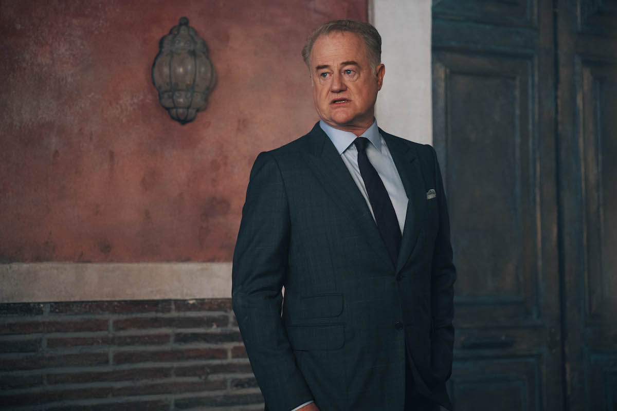 Owen Teale as Peter Knox, wearing a blue suit, in 'A Discovery of Witches' Season 2