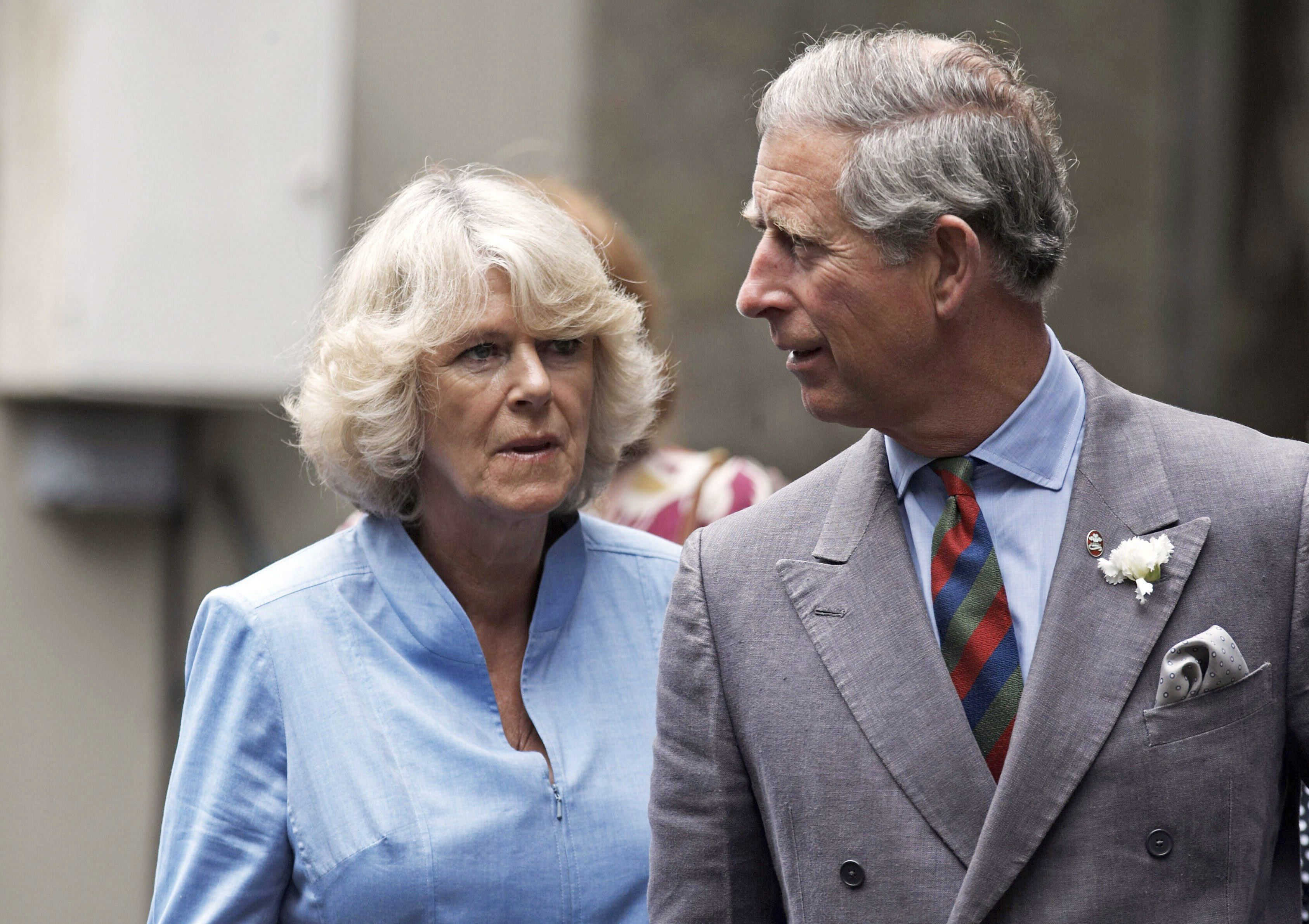 Prince Charles and Camilla Parker Bowles photographed during visit to Cardigan Castle