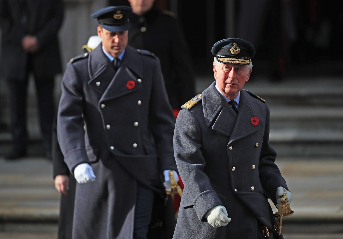 Prince Charles and Prince William attending a National Service of Remembrance together