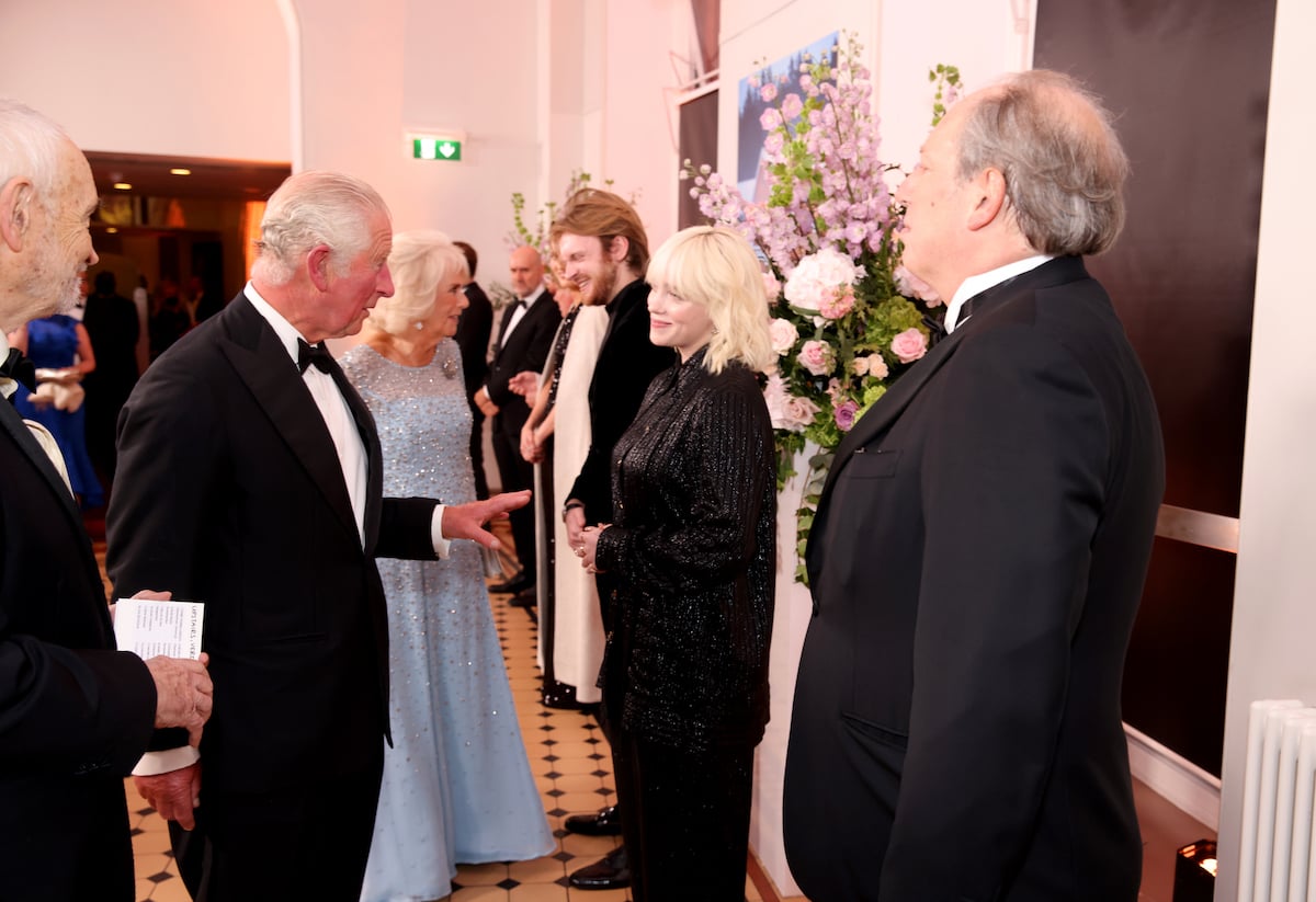 Prince Charles talking to Billie Eilish.
