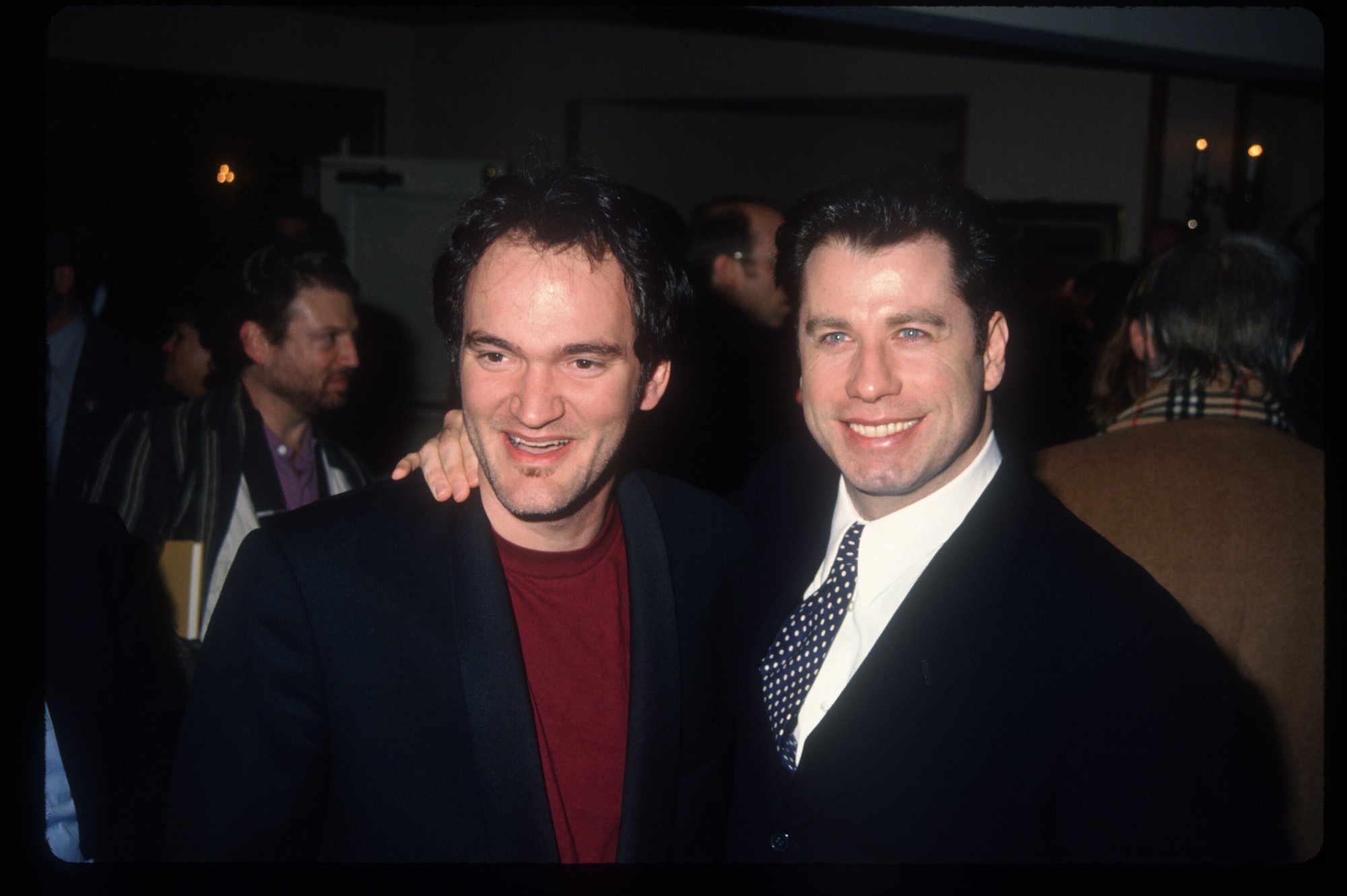 'Pulp Fiction' filmmaker Quentin Tarantino and actor John Travolta at the Los Angeles Film Critics Awards