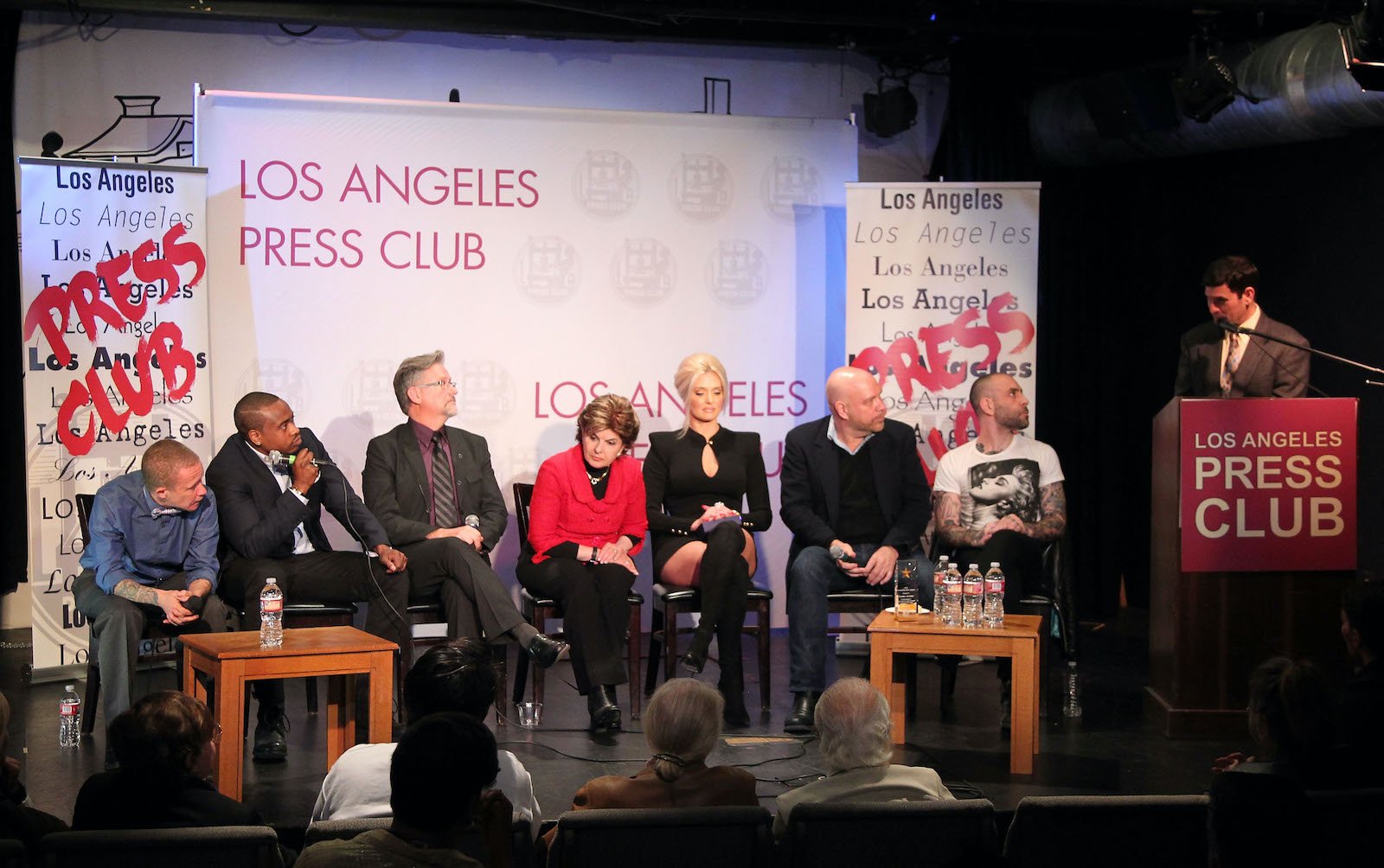 The Tom Girardi case shocked Gloria Allred. She's seen here with Erika Jayne honoring by LGBTs In The News at Los Angeles Press Club in 2015