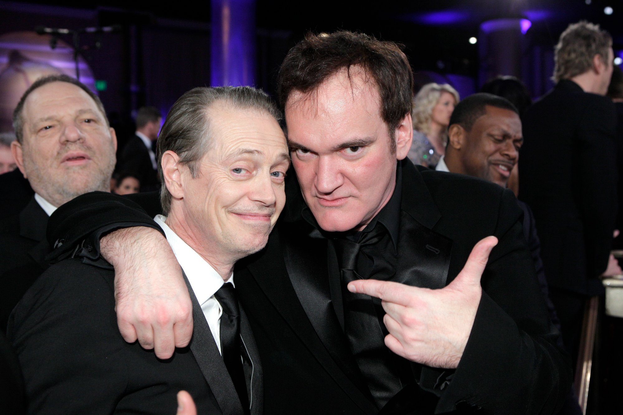 'Reservoir Dogs' star Steve Buscemi and writer_director Quentin Tarantino at the Golden Globes