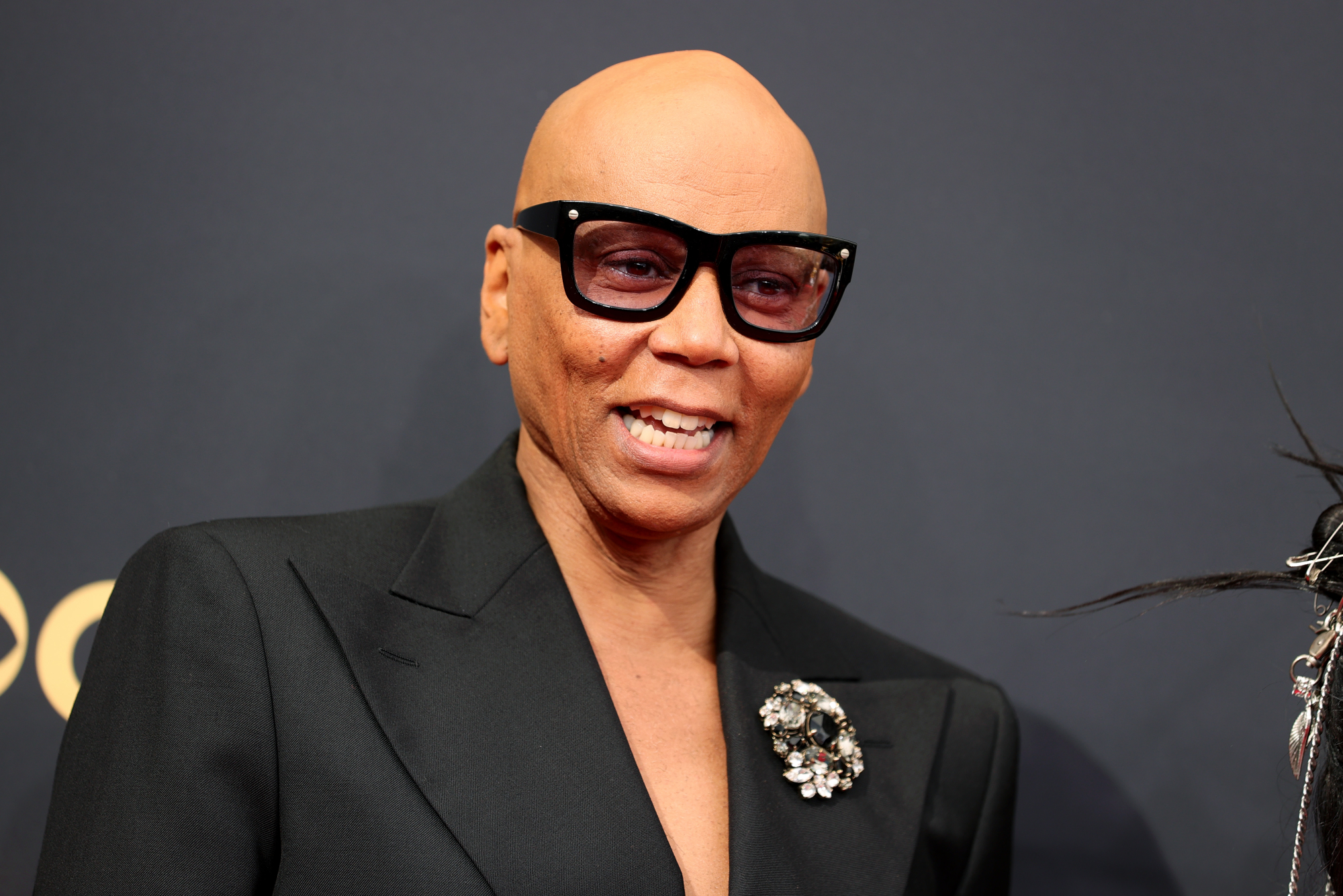 'RuPaul's Drag Race' host RuPaul smiling at the 73rd Primetime Emmy Awards