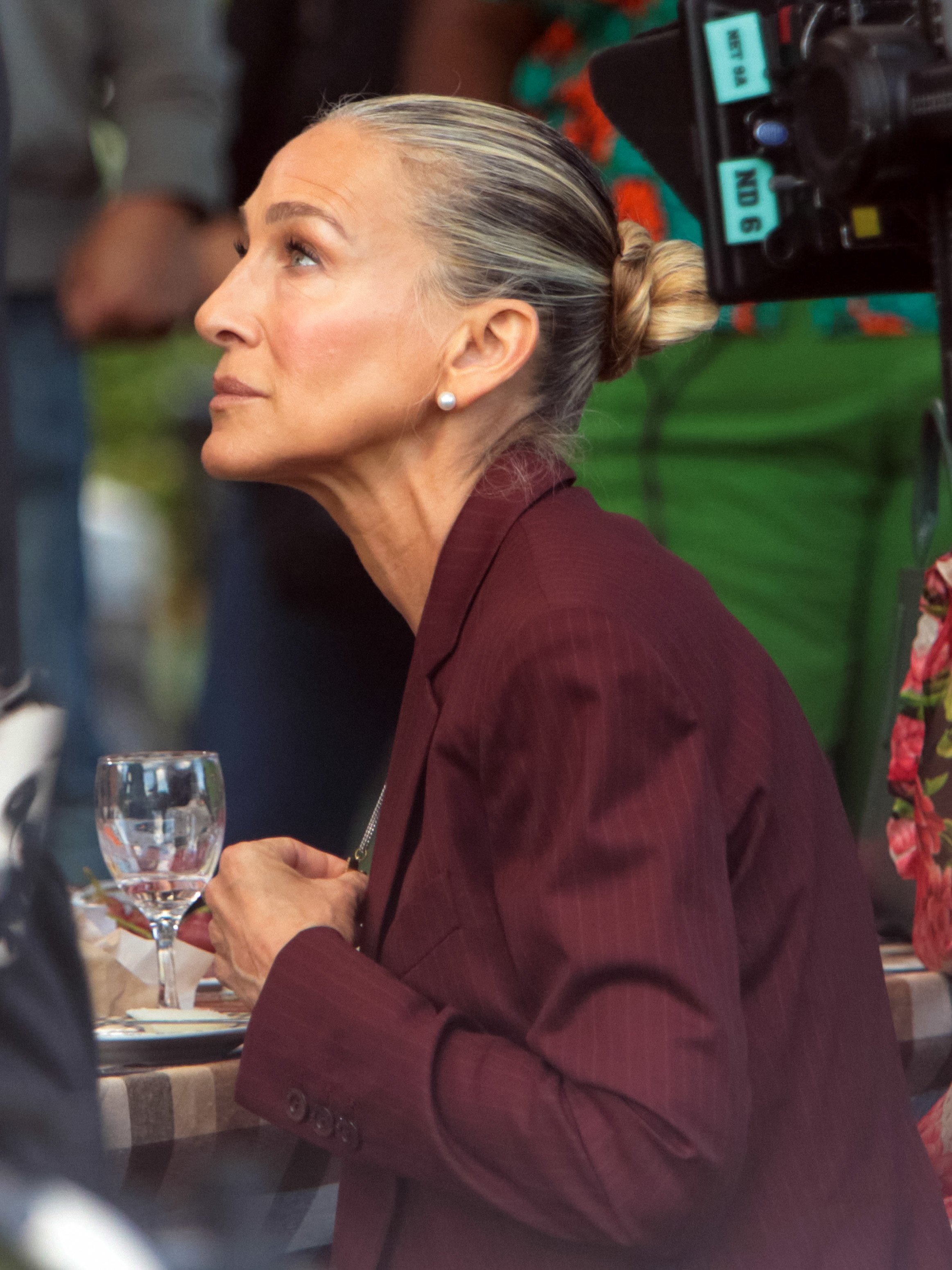 Sarah Jessica Parker is seen at the film set of the 'And Just Like That'