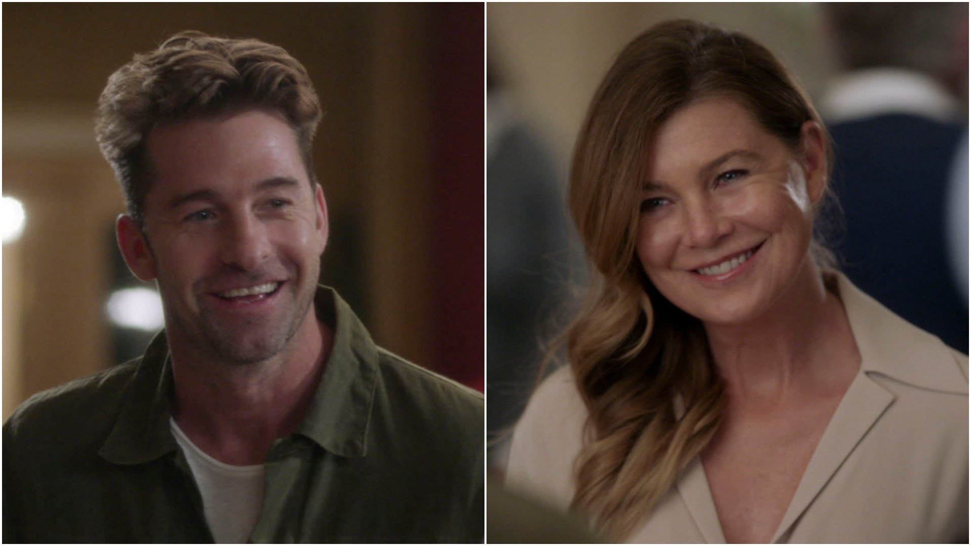 Scott Speedman as Nick Marsh and Ellen Pompeo as Meredith Grey about to go out on a date in ‘Grey’s Anatomy’ Season 18 Episode 2 