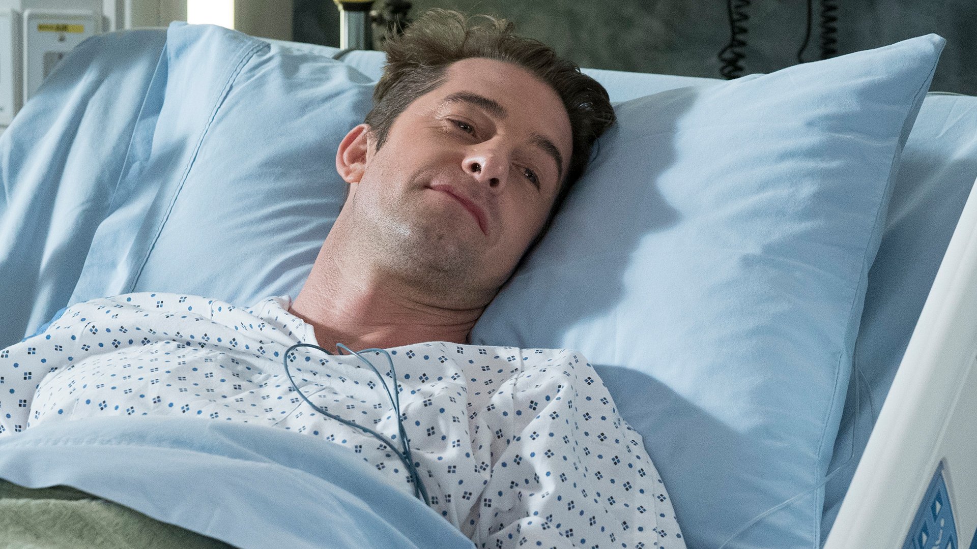 grey's anatomy Scott Speedman as Nick Marsh after his kidney surgery performed by Meredith Grey (Ellen Pompeo) in season 14