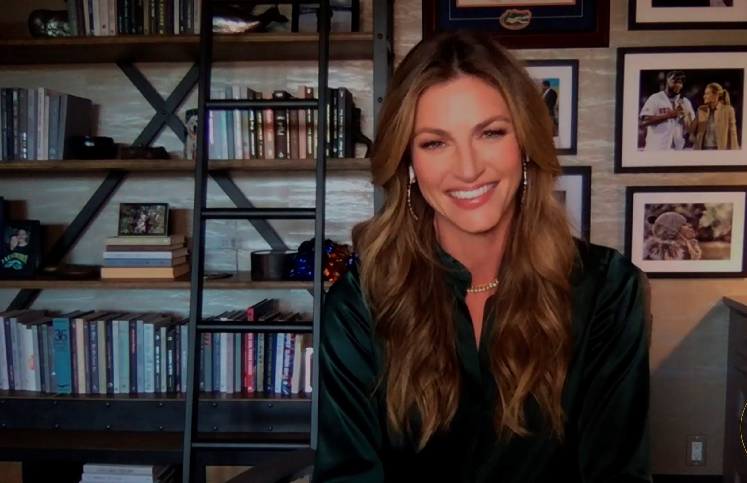 Screengrab of sportscaster Erin Andrews on 'The Tonight Show Starring Jimmy Fallon'