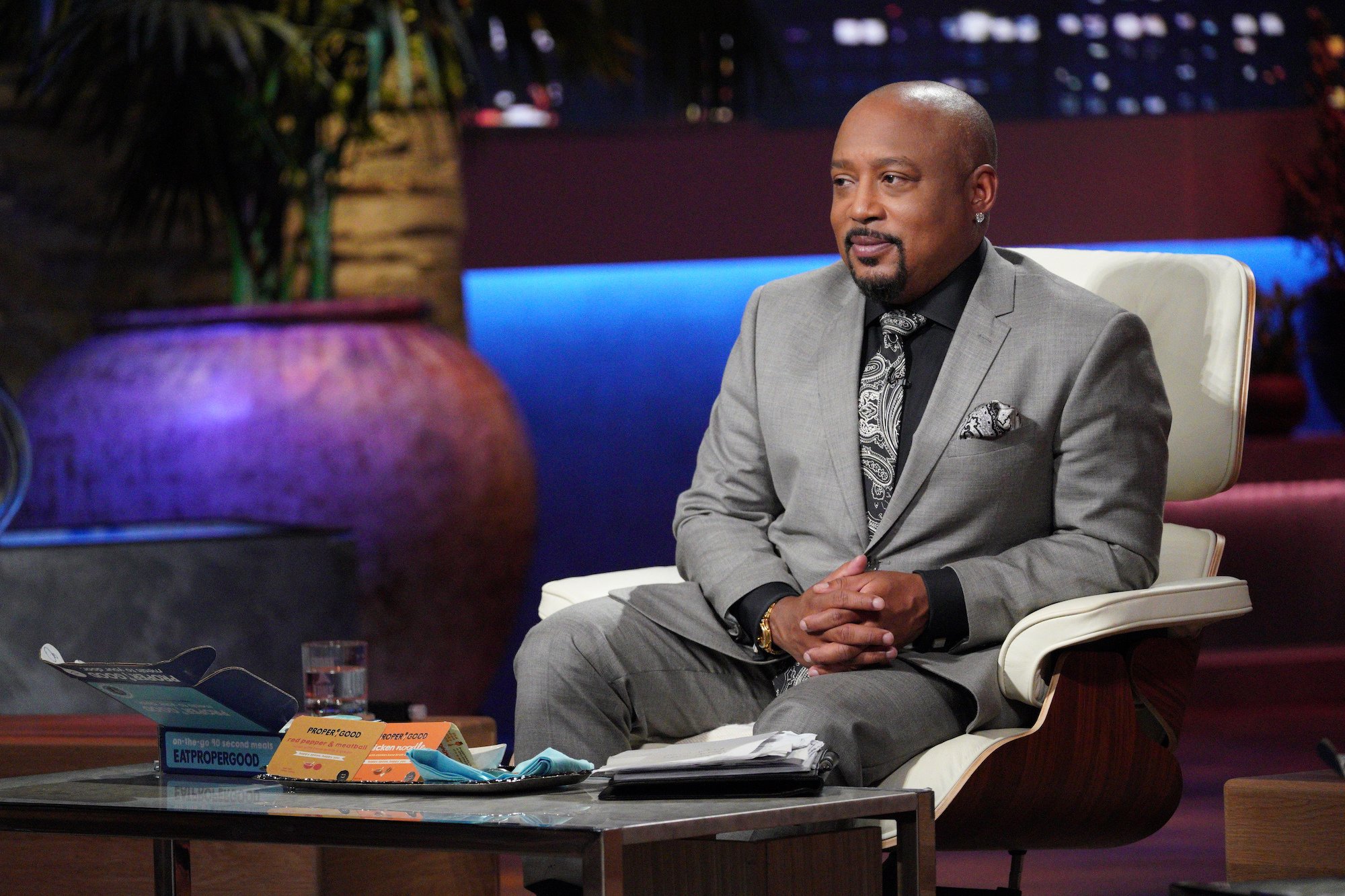'Shark Tank' Season 13 production still with investor Daymond John