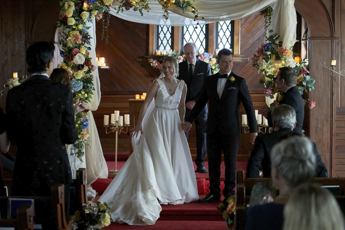 Shand and Oliver at the altar in 'Signed, Sealed, Delivered: The Vows We Have Made.'