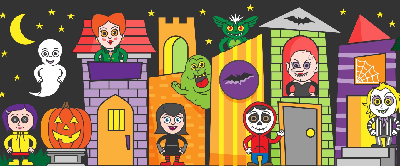 Spooky kids' Halloween movie characters