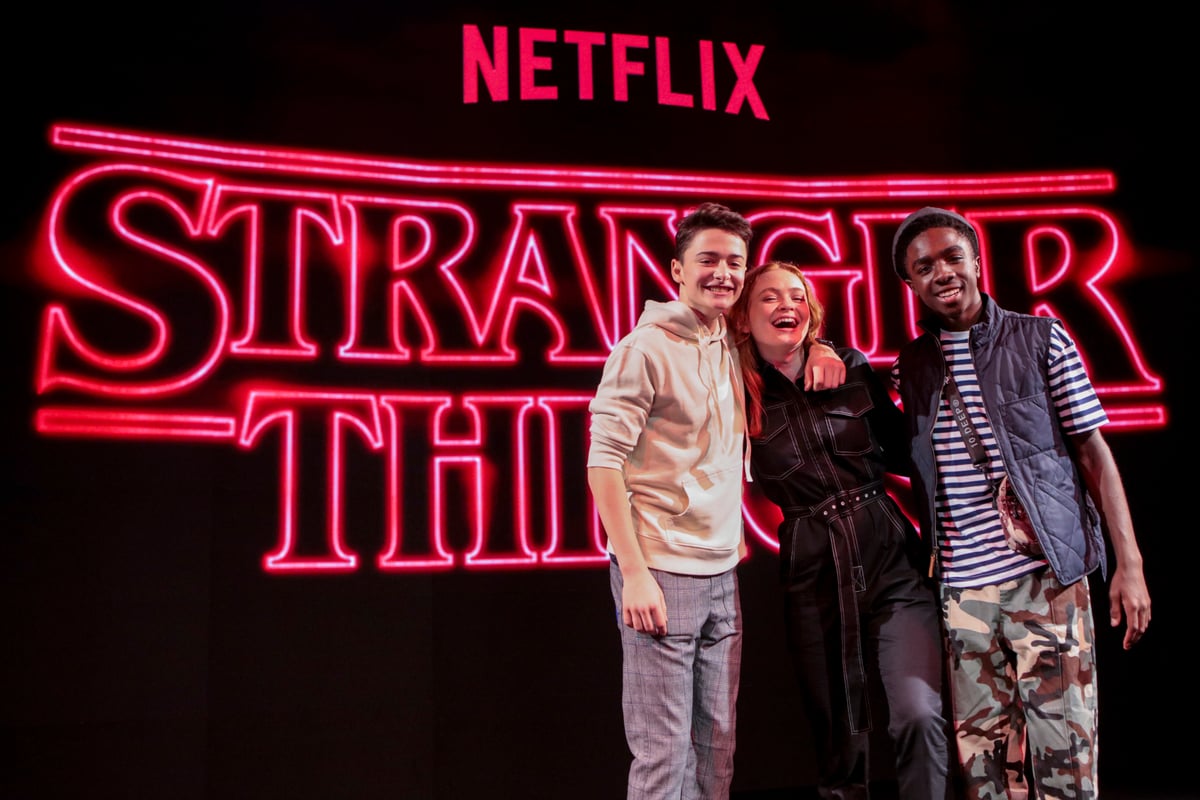 Noah Schnapp, Caleb McLaughlin, and Sadie Sink for 'Stranger Things' comics Joe Chrest