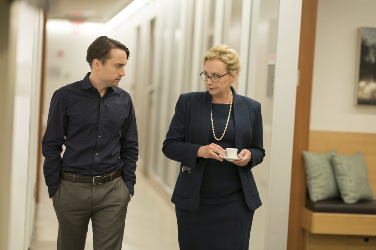 Succession stars Kieran Culkin and J. Smith-Cameron