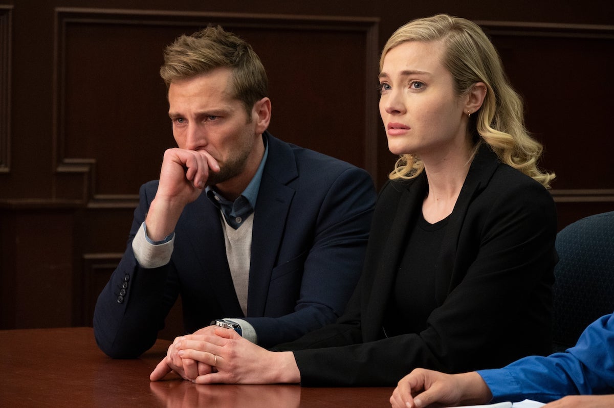 Bo Yokely and Skyler Samuels looking upset in 'Switched Before Birth'