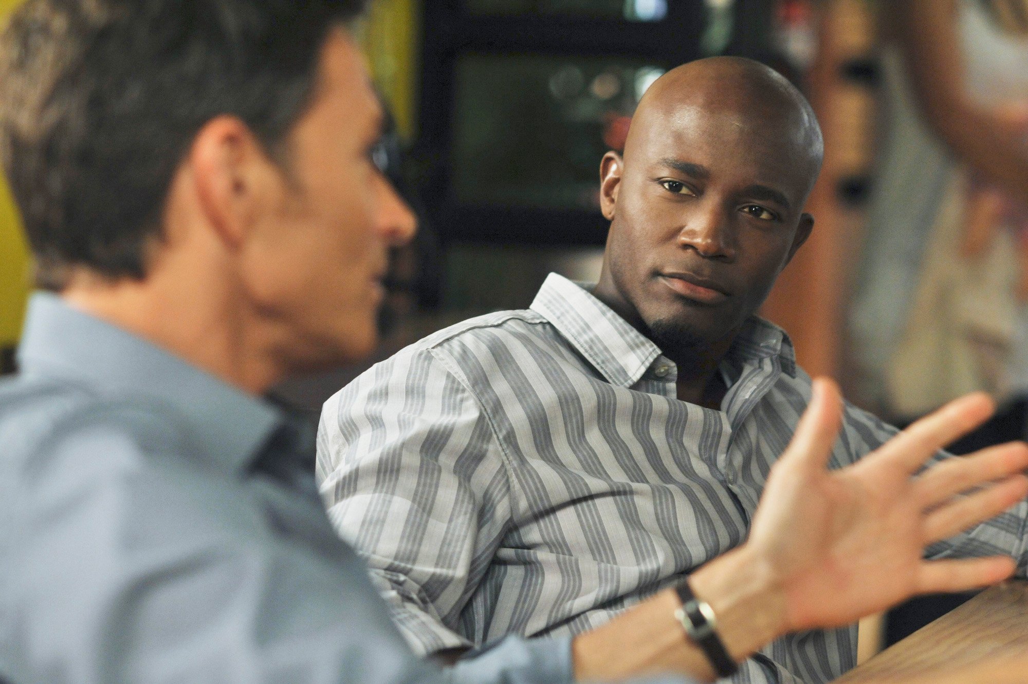 Taye Diggs listening to someone talk in ABC's 'Private Practice.'