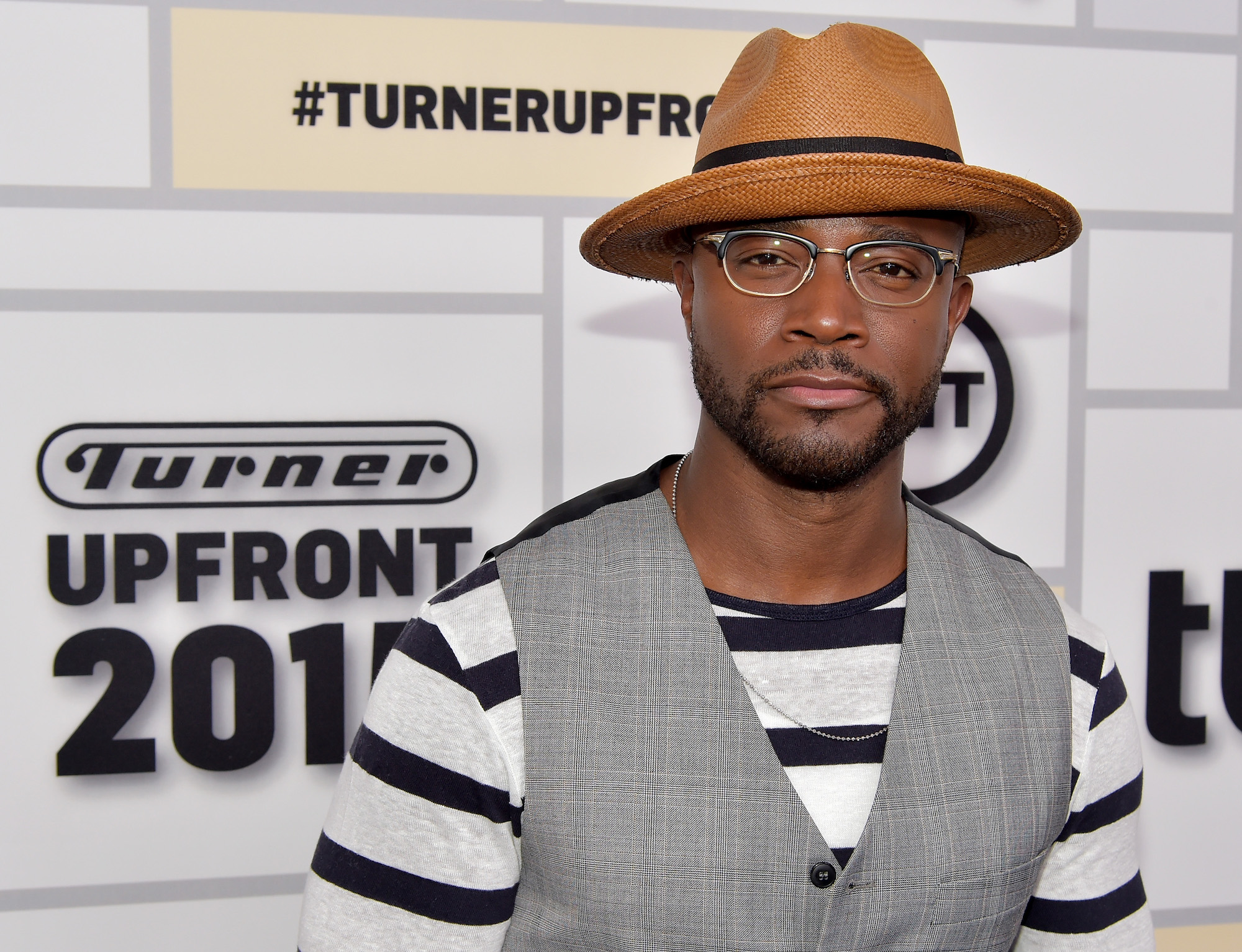 Taye Diggs attending the Turner Upfront 2015 at Madison Square Garden.