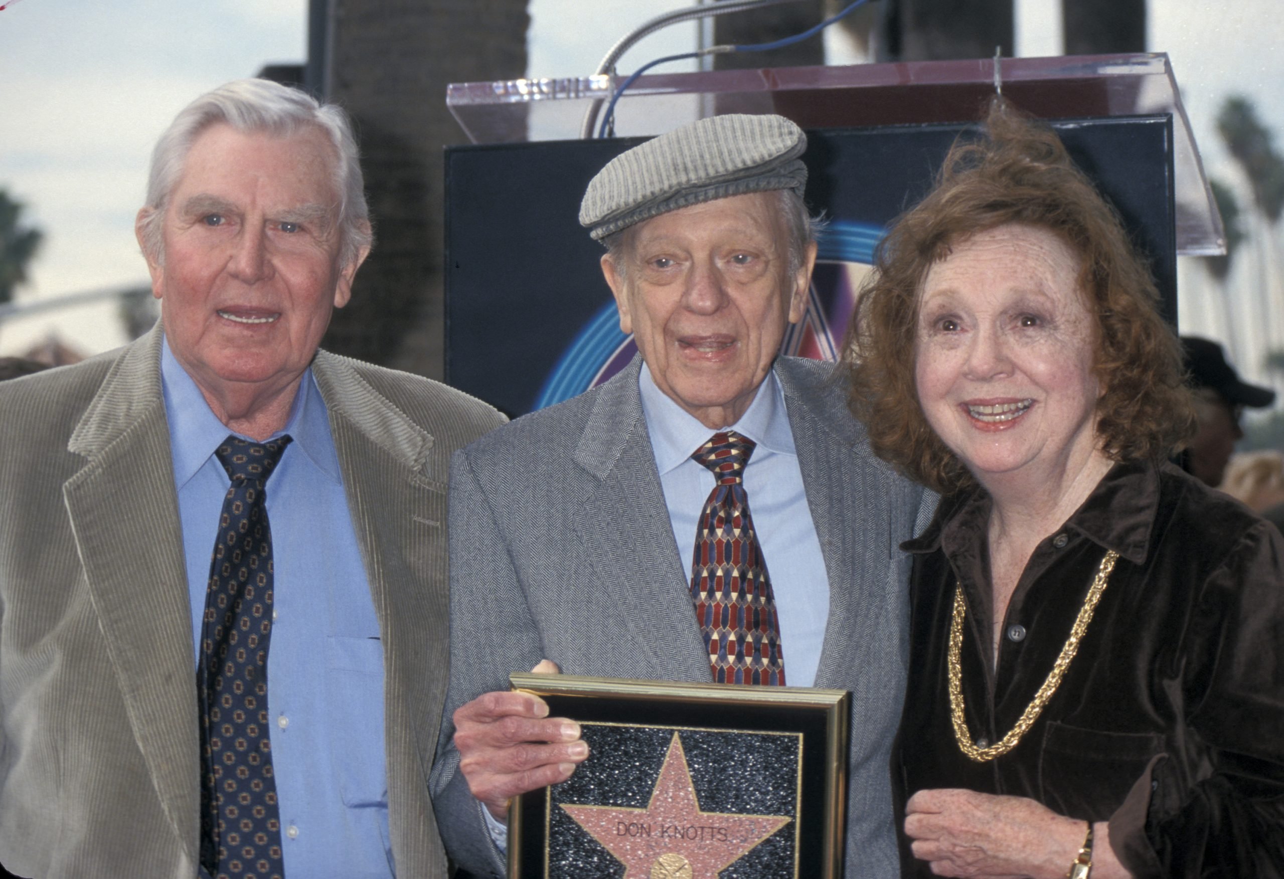 'The Andy Griffith Show' actors Andy Griffith, Don Knotts, and Betty Lynn