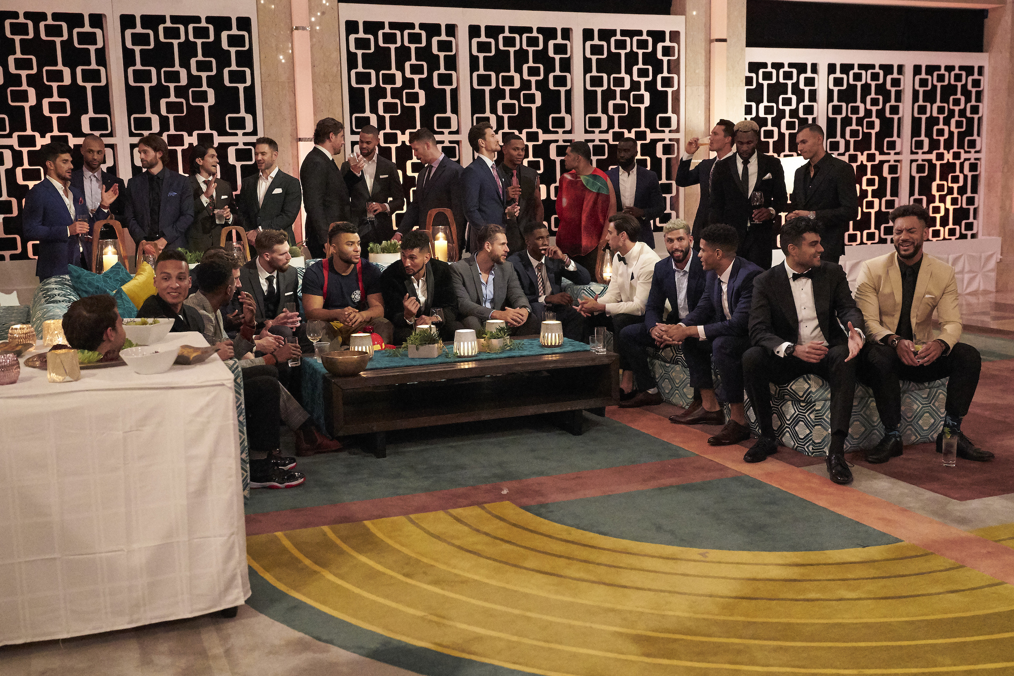 All of the suitors on night 1 of Michelle Young's season of 'The Bachelorette'