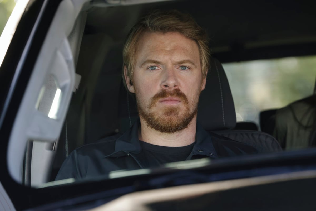Diego Klattenhoff as Donald Ressler in The Blacklist new episodes. Ressler has grown out his beard and mustache.