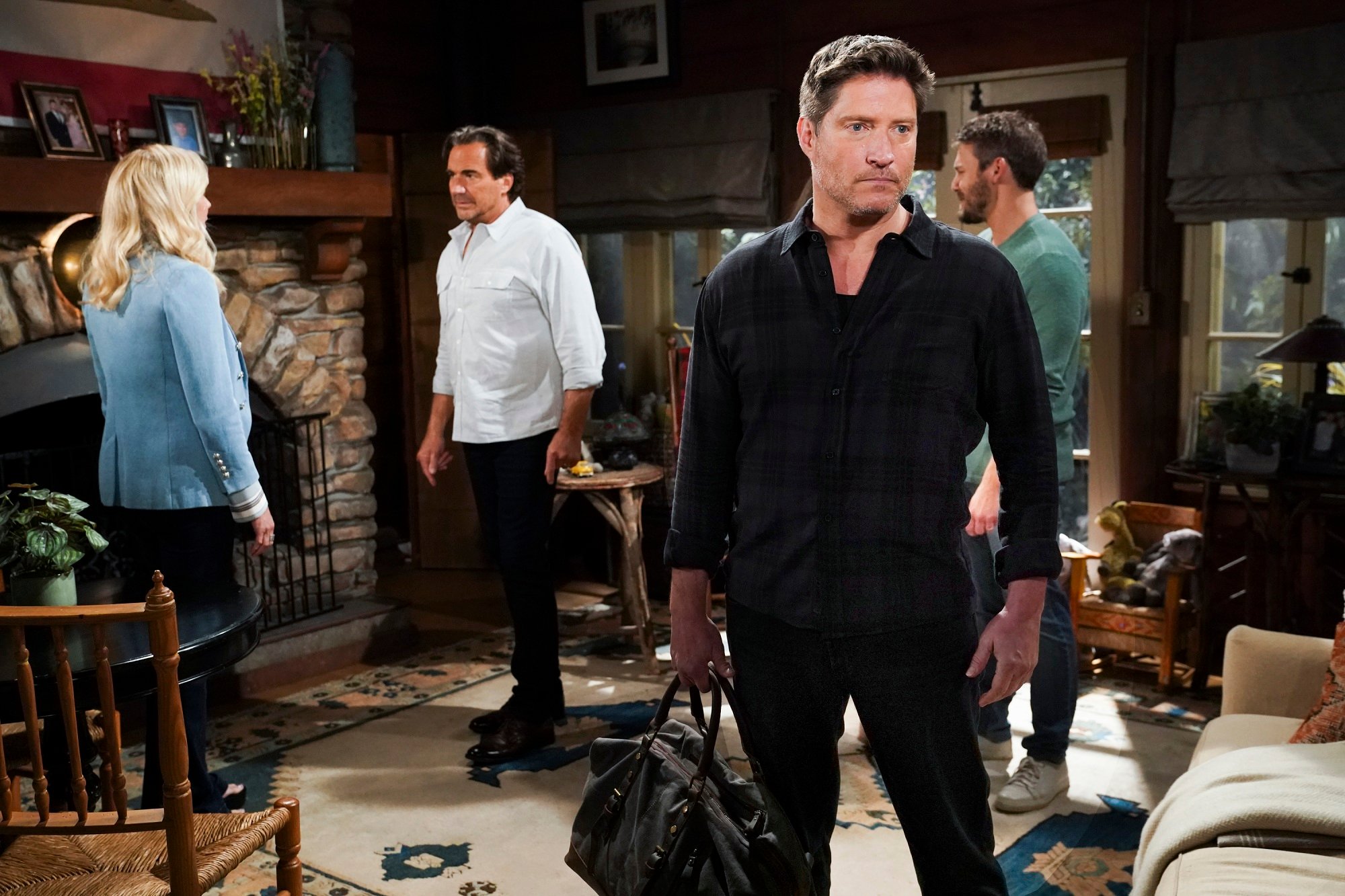 The Bold and the Beautiful spoilers focus on Deacon, pictured here in a black shirt