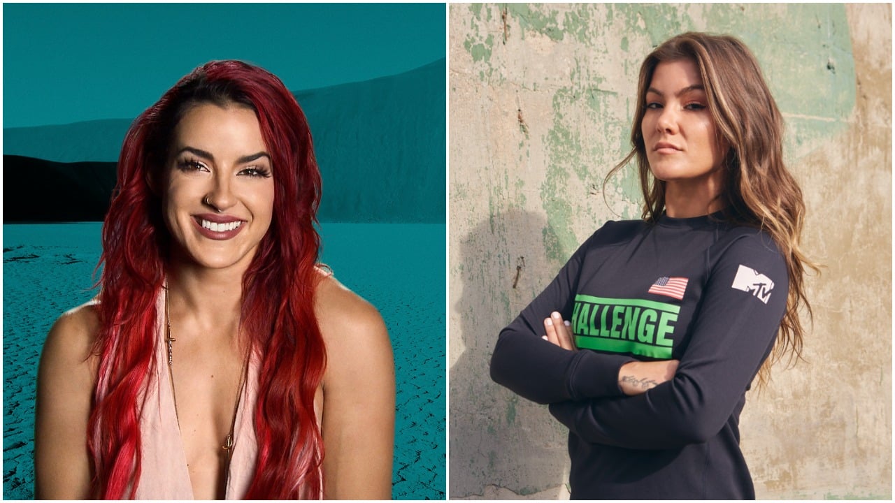 Cara Maria Sorbello and Tori Deal pose for 'The Challenge' cast photo