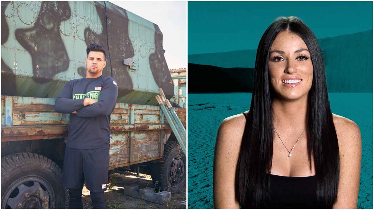 Fessy Shafaat and Amanda Garcia pose for 'The Challenge' cast photos