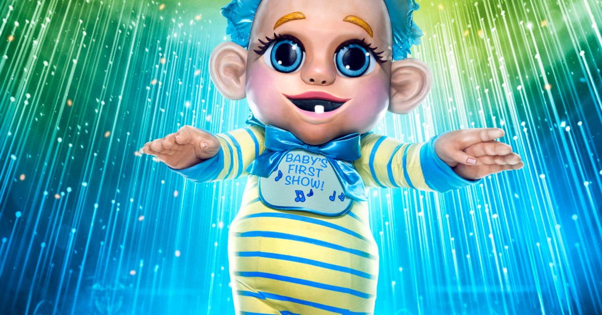 Illustration of the Baby character on 'The Masked Singer'