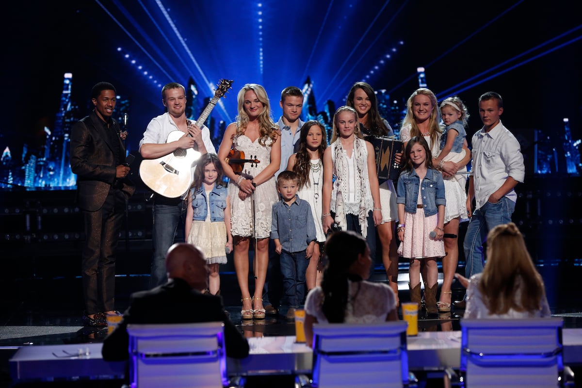 Members of The Willis Clan appear on stage in an episode of 'America's Got Talent'