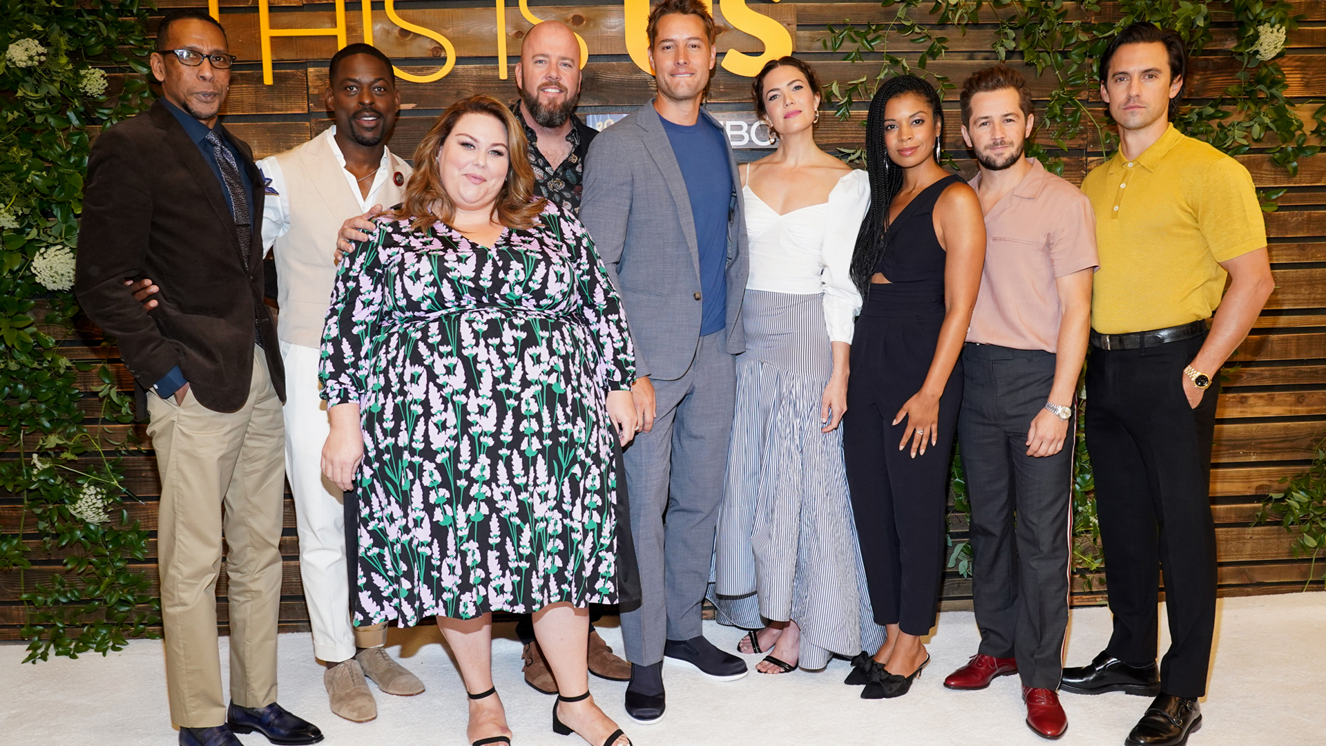 ‘This Is Us’ cast members Ron Cephas Jones, Sterling K. Brown, Chrissy Metz, Chris Sullivan, Justin Hartley, Mandy Moore, Susan Kelechi Watson, Michael Angarano, and Milo Ventimiglia at NBC’s Pancakes with the Pearsons event in 2019