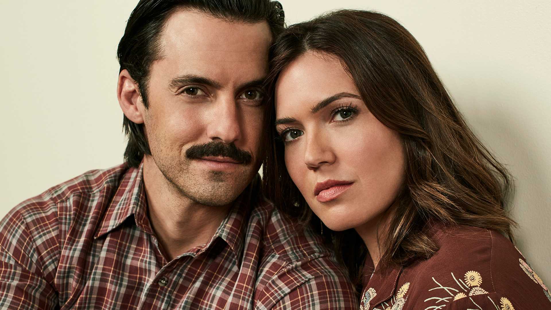 Headshot of Milo Ventimiglia as Jack Pearson and Mandy Moore as Rebecca Pearson in ‘This Is Us’