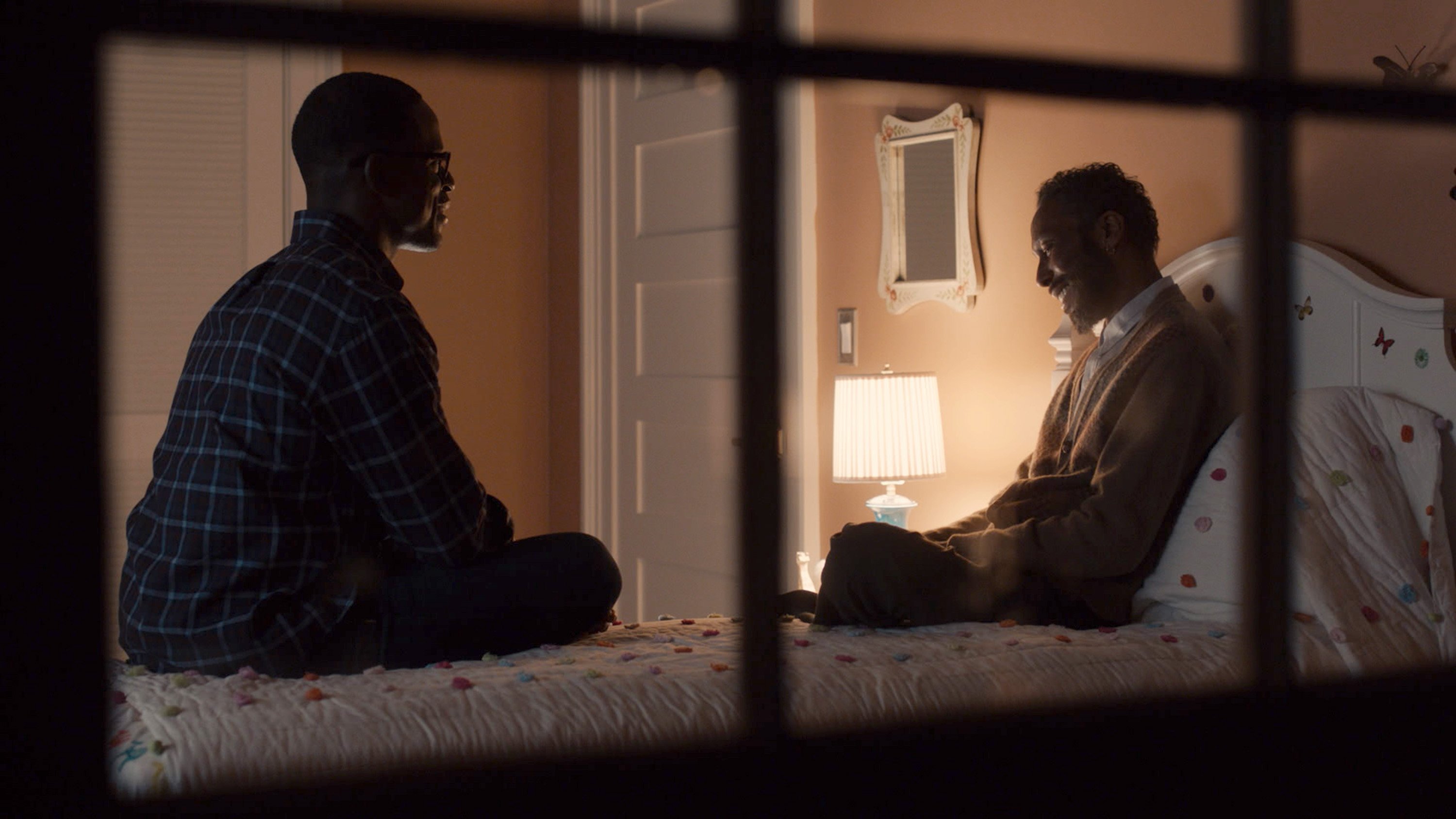This Is Us: Randall and William sit on the bed