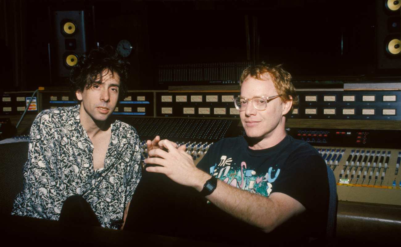 Tim Burton and Danny Elfman working on 'The Nightmare Before Christmas.'