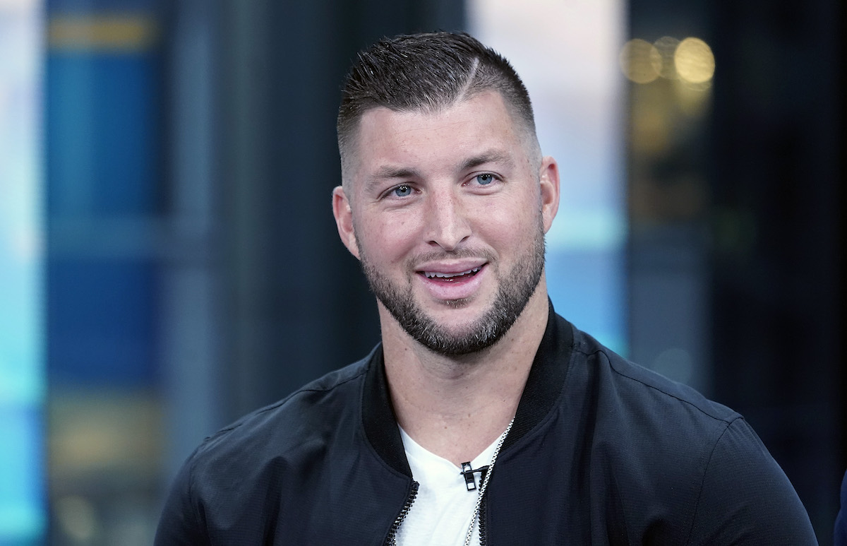 Tim Tebow on 'Fox & Friends' on October 9, 2019, in New York City