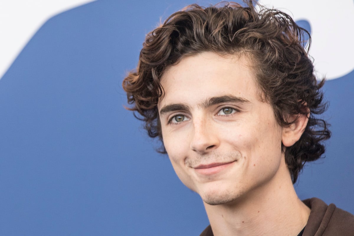 Timothée Chalamet in closeup shot