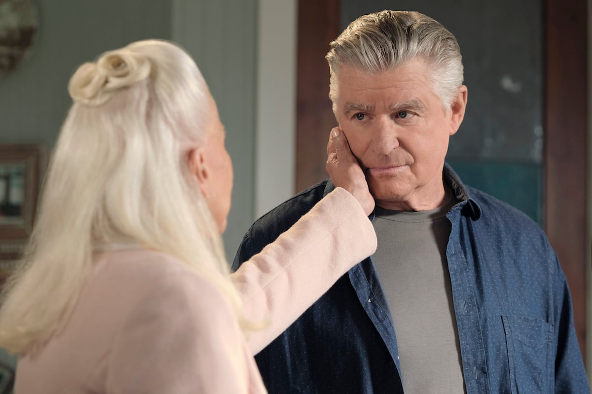 Diane Ladd touches Treat Williams' face in 'Chesapeake Shores'