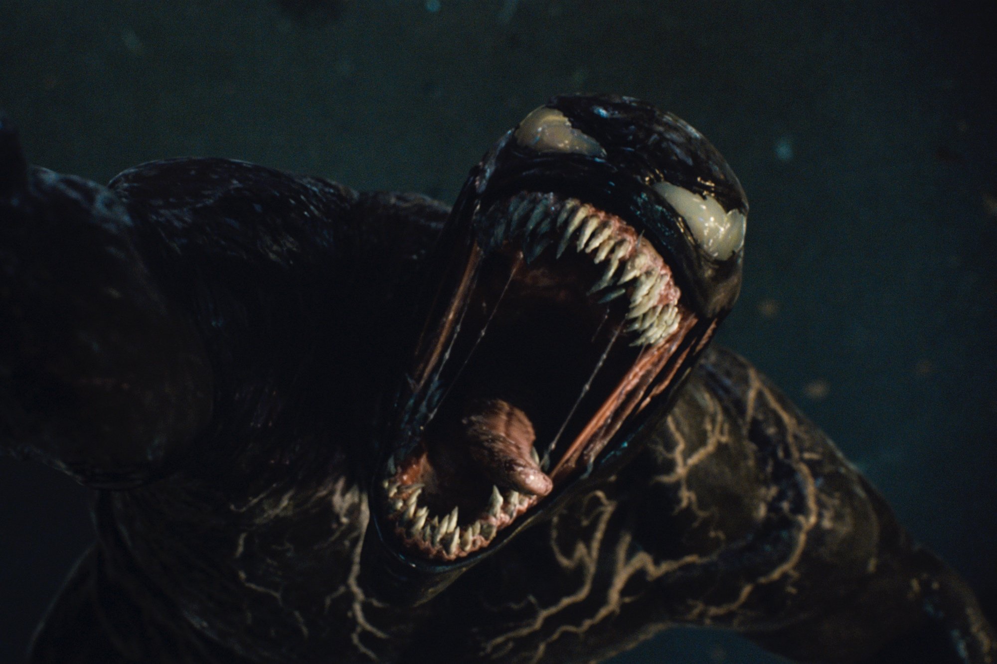 'Venom 2' Eddie Brock with Venom holding his mouth open