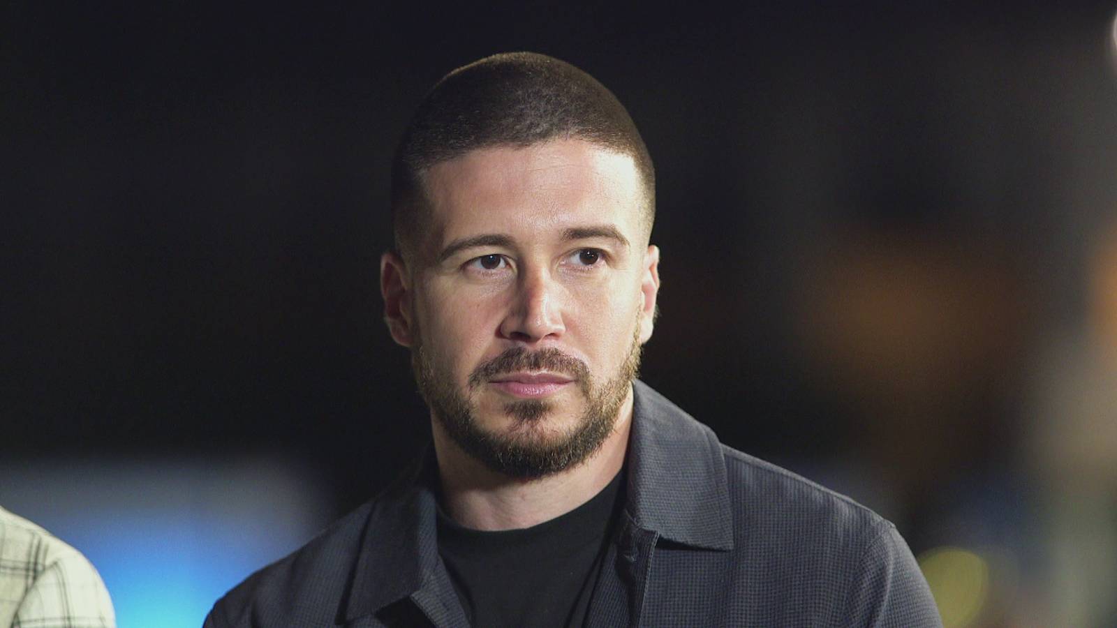 Vinny Guadagnino looks concerned in a screenshot from 'Double Shot at Love' on MTV