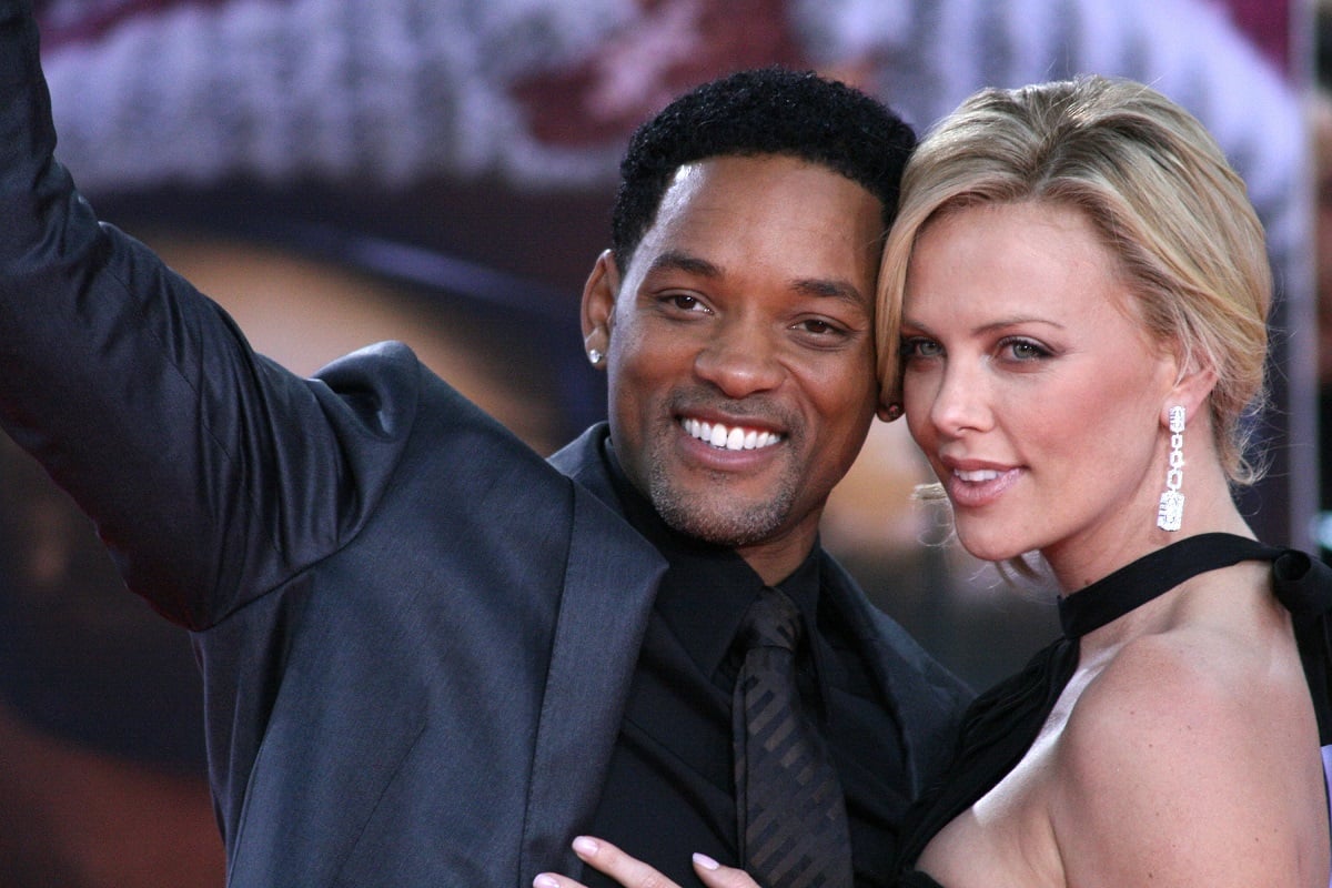 Will Smith and Charlize Theron smiling