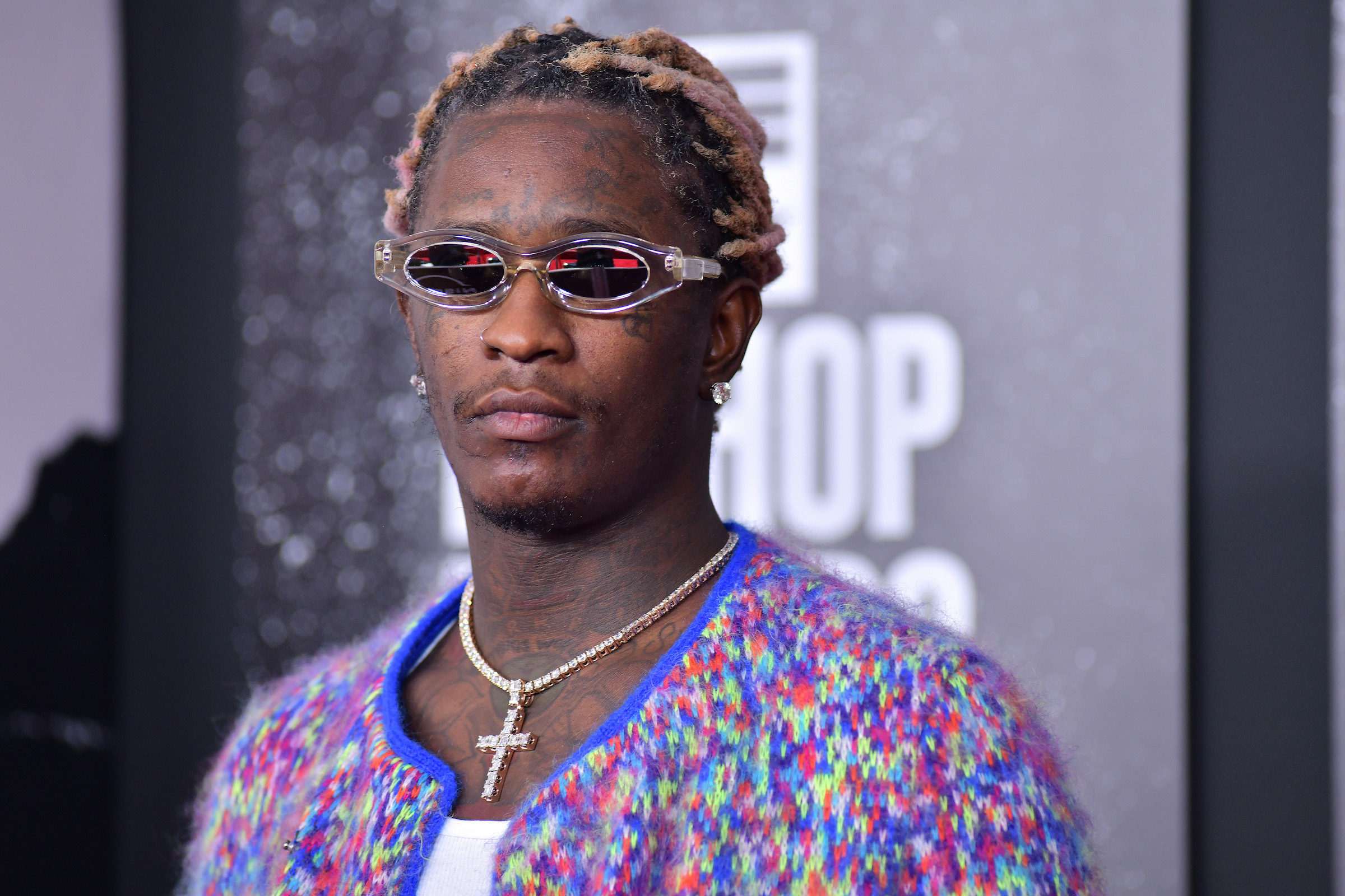Young Thug wearing glasses