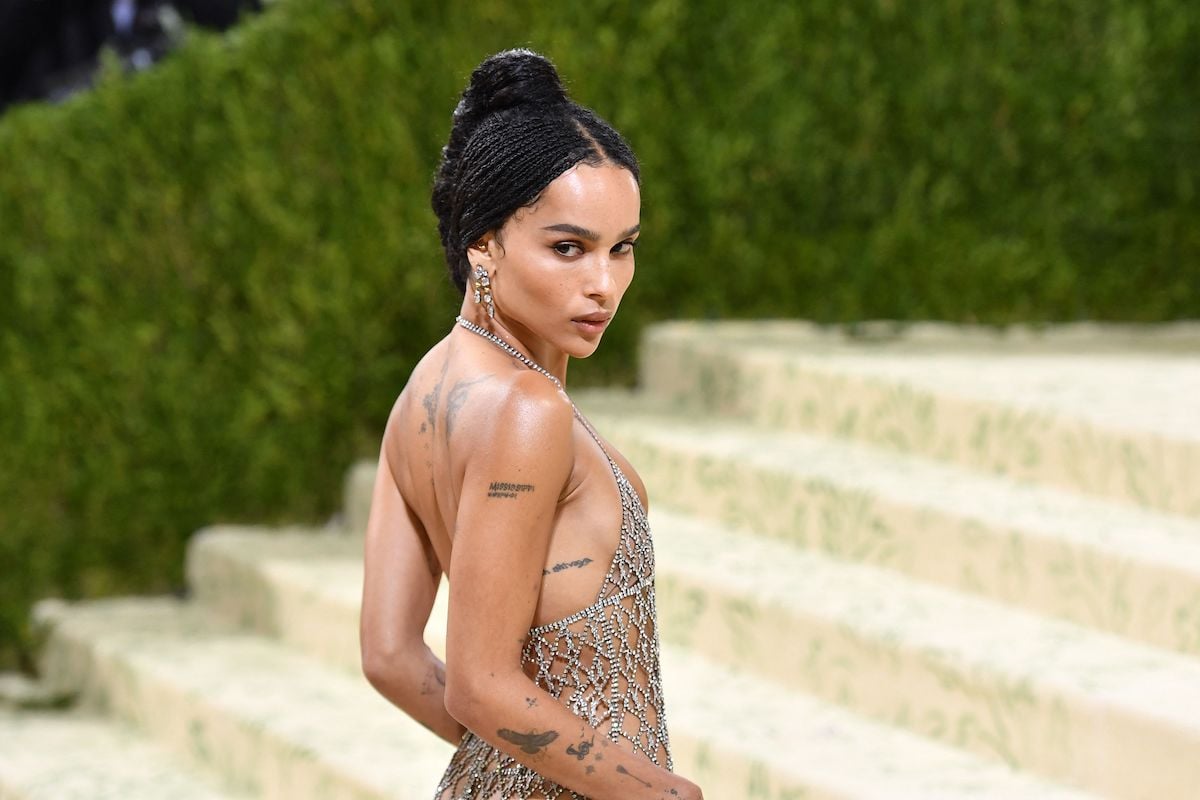 Zoë Kravitz arrives for the 2021 Met Gala at the Metropolitan Museum of Art on September 13, 2021, in New York