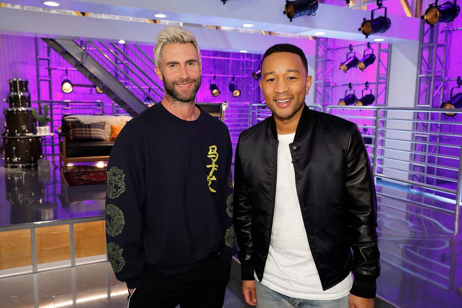 Adam Levine and John Legend on The Voice Season 12