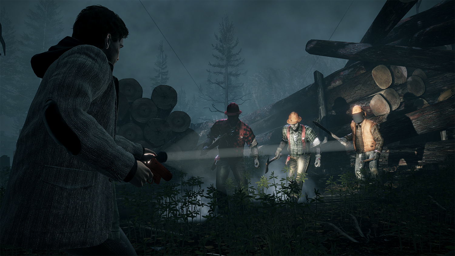 'Alan Wake Remastered' Alan battles three of The Taken